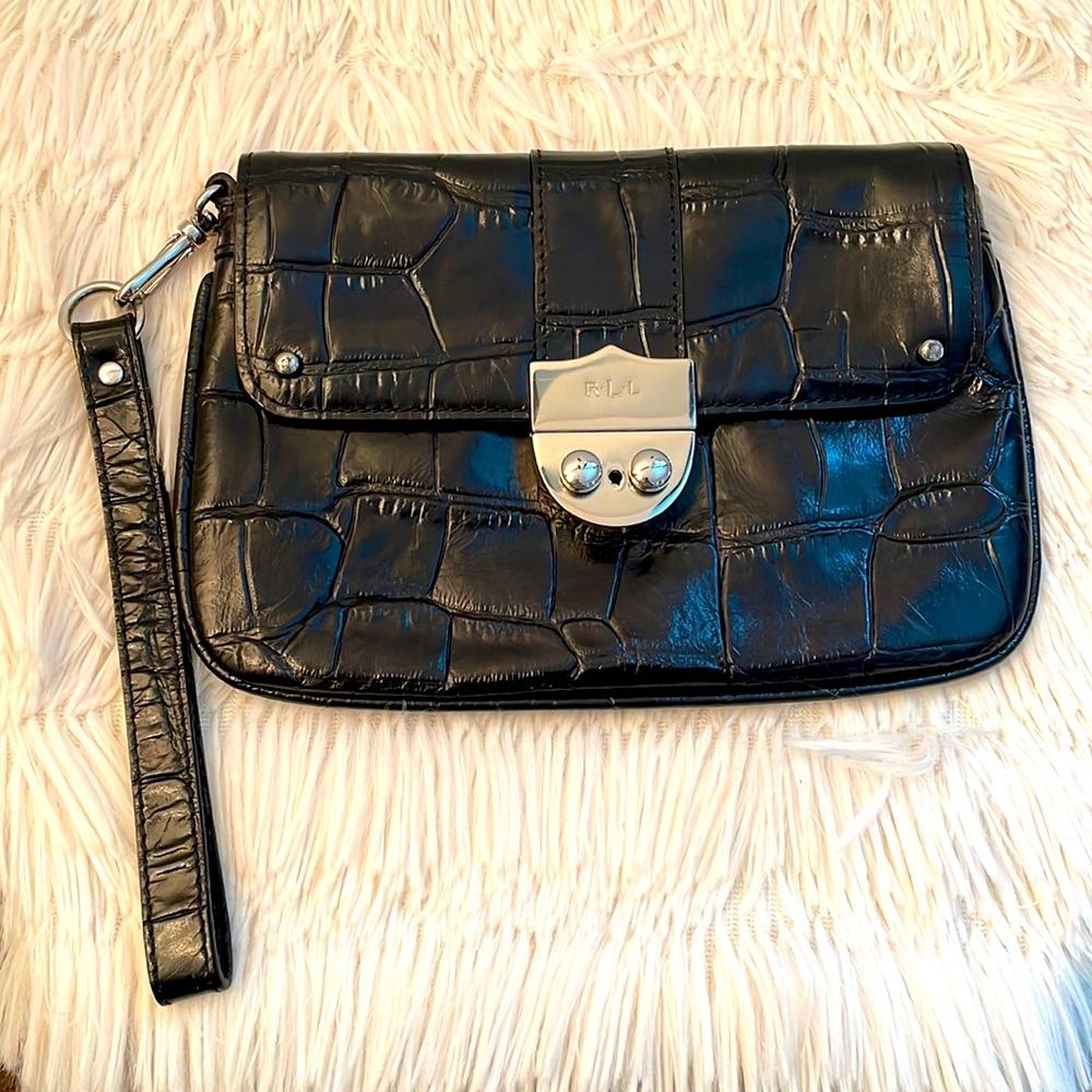 Ralph Lauren Leather Wristlet